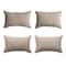 Hello Honey® Multicolor Line Stitch Design Linen Blend Mini Lumbar Pillow Set